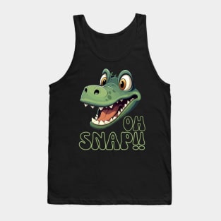 Oh Snap Alligator Design Tank Top